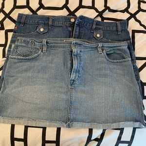 Old Navy Jean skirts size 16